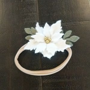 Felt flower nylon headband